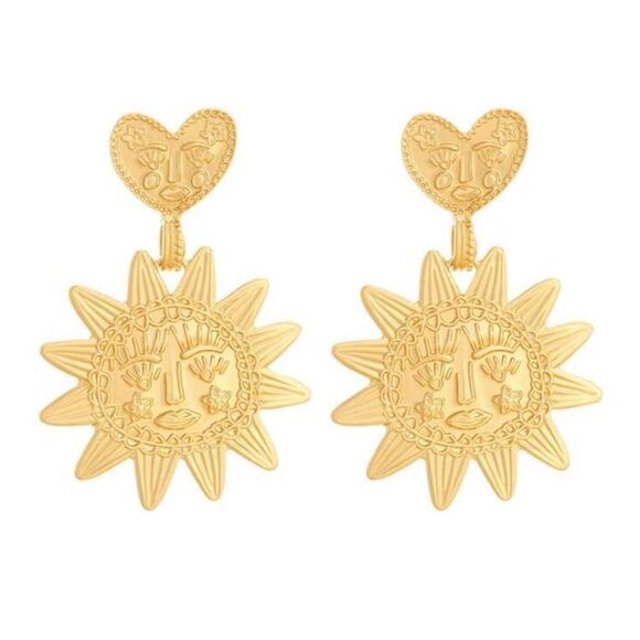 Boho sun earrings #1351 - Picture 2 of 6